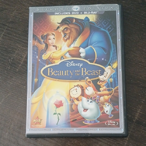 Disney Other - Disney Beauty and the Beast Diamond Edition Blu-ray with Colorful Cover